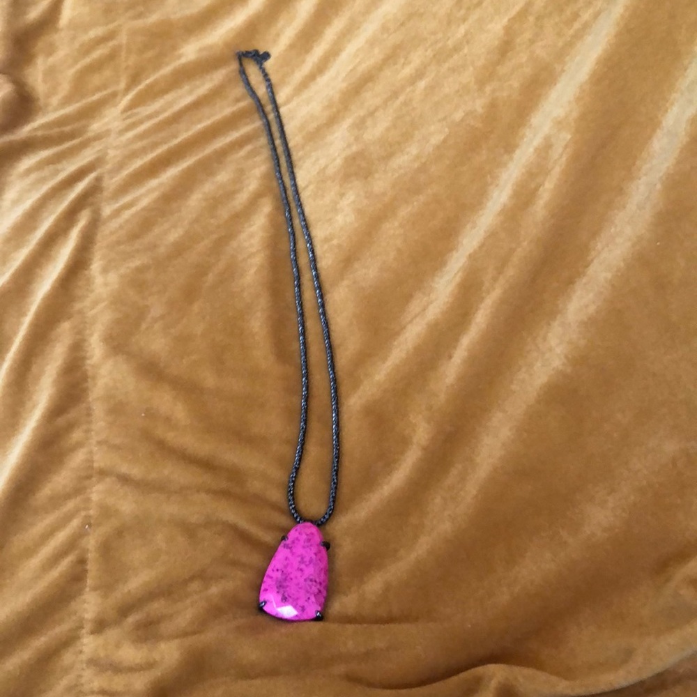 CUSTOM Magenta and Gunmetal Kendra Scott Sandra